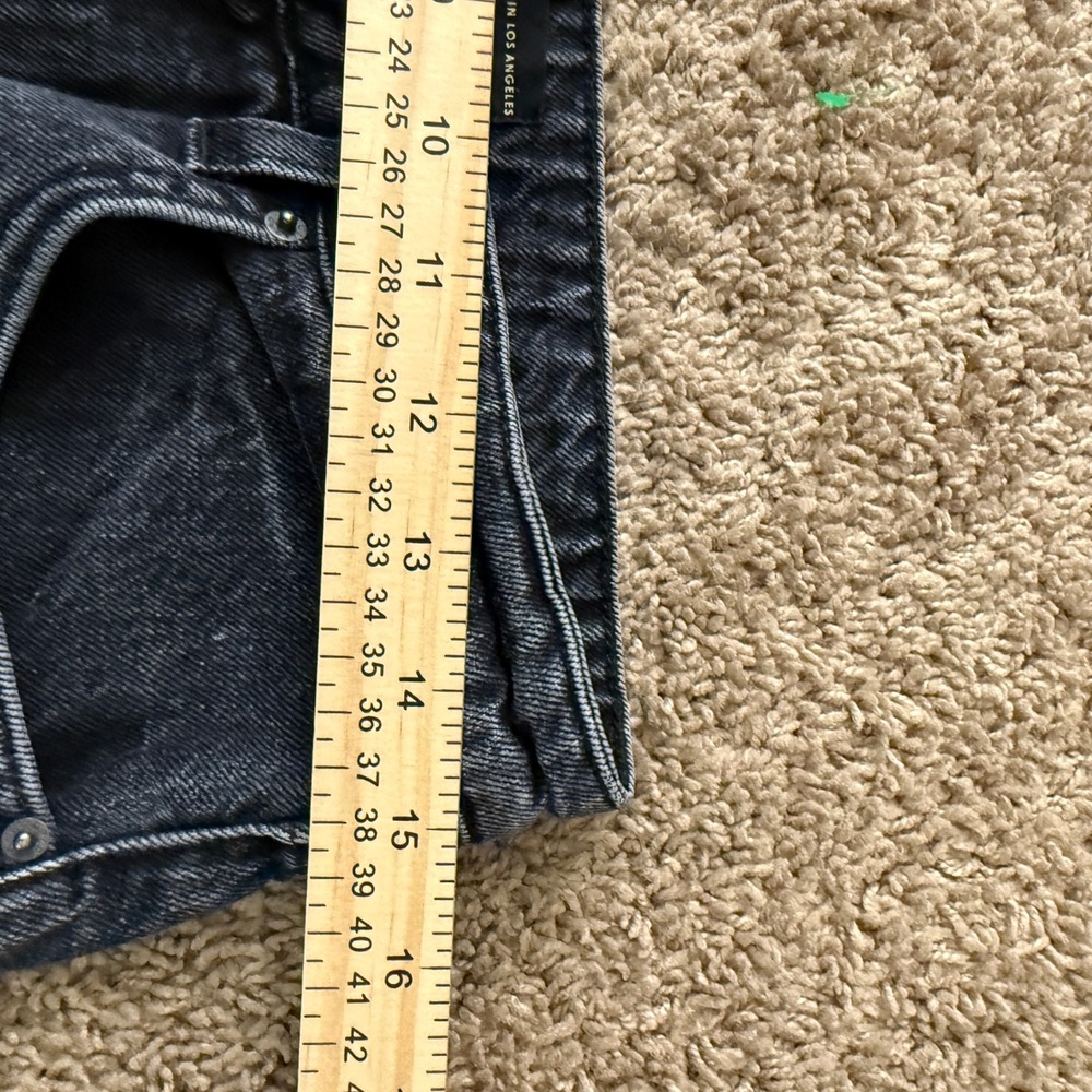 GRLFRND‎ Womens High Rise Flare Jeans Faded Black Denim Made in LA Size 28 AA30 - Picture 7 of 7